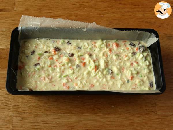 Grynkaka med zucchini och morötter - Beredning steg 4