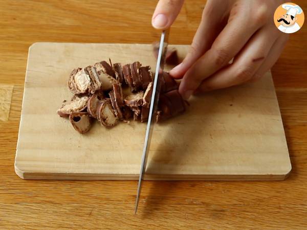 Sagolik Kinder Bueno cheesecake utan bakning - Beredning steg 3