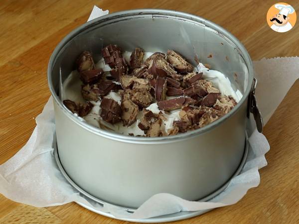 Sagolik Kinder Bueno cheesecake utan bakning - Beredning steg 4