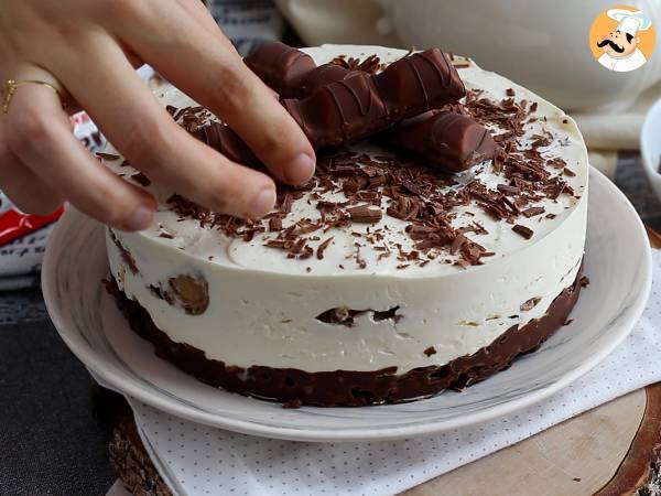 Sagolik Kinder Bueno cheesecake utan bakning - Beredning steg 6