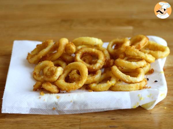 Calamares a la romana - panerad bläckfisk - Beredning steg 4