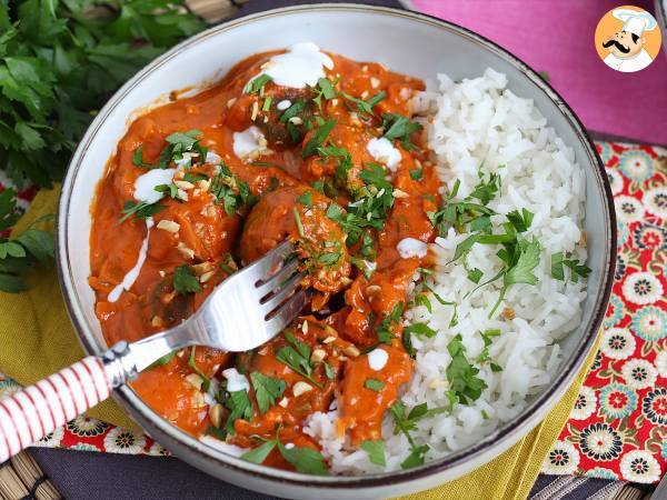 Vegansk Malai Kofta: kikärtsköttbullar med tomatsås - Beredning steg 6