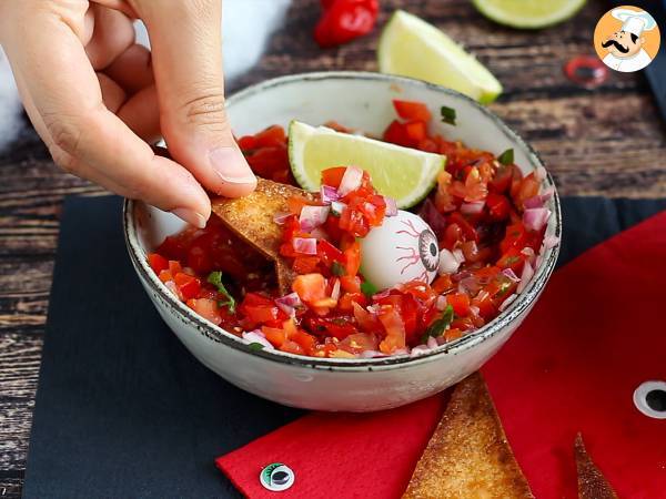 Häxhattar av tortillachips - Beredning steg 4