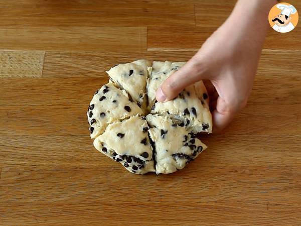 Enkla och mycket fluffiga chokladscones - Beredning steg 5