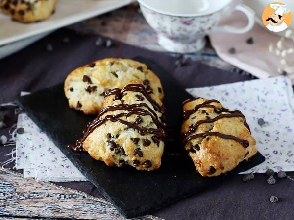 Enkla och mycket fluffiga chokladscones - Beredning steg 8