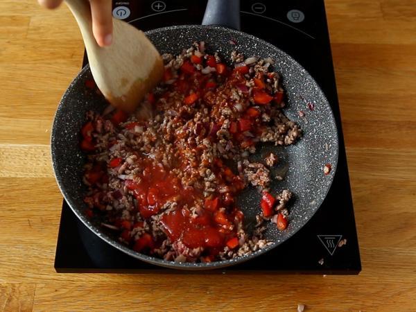 Tacos med samoussas med köttfärs - Beredning steg 3