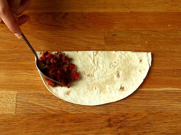 Tacos med samoussas med köttfärs - Beredning steg 4