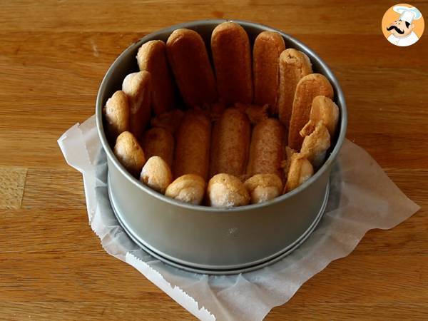 Läcker charlotte i tiramisu-stil utan ägg - Beredning steg 2