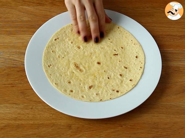 Hur gör man tortillaskålar? Den enkla salladen utan diskning! - Beredning steg 1