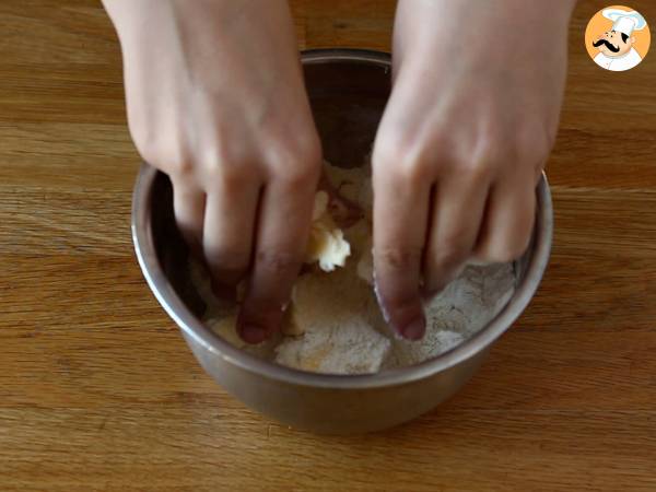Extra krispig och smältande äpple-päron-crumble - Beredning steg 2