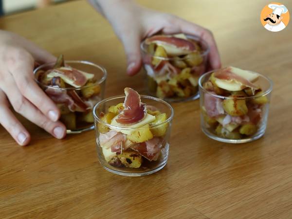 Verriner med raclette (utan apparat): för att njuta även som aperitif - Beredning steg 5