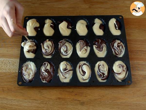 Ett måste prova marmorerade madeleines! - Beredning steg 5