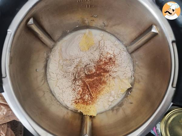 Béchamelsås med Thermomix - Beredning steg 1
