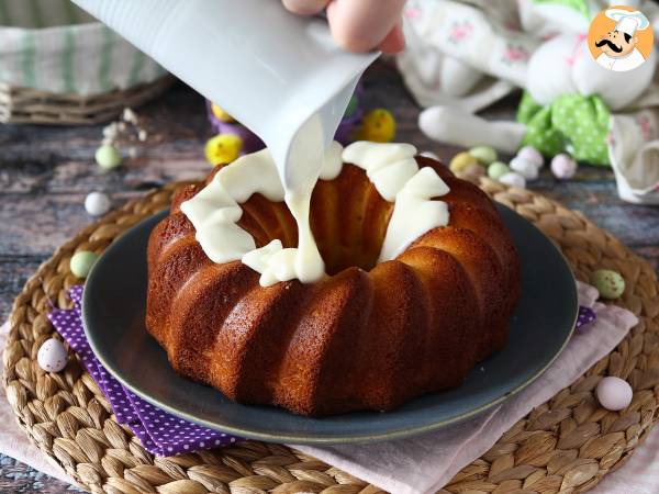 Påskbottentårta med citron och vit choklad - Beredning steg 7