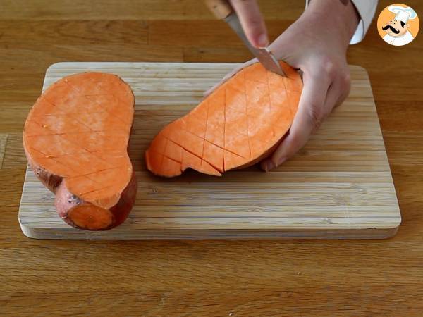 Bakad sötpotatis - Beredning steg 1
