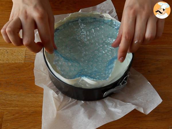 No-bake citron- och honungscheesecake (handledning för tårtdekoration) - Beredning steg 5