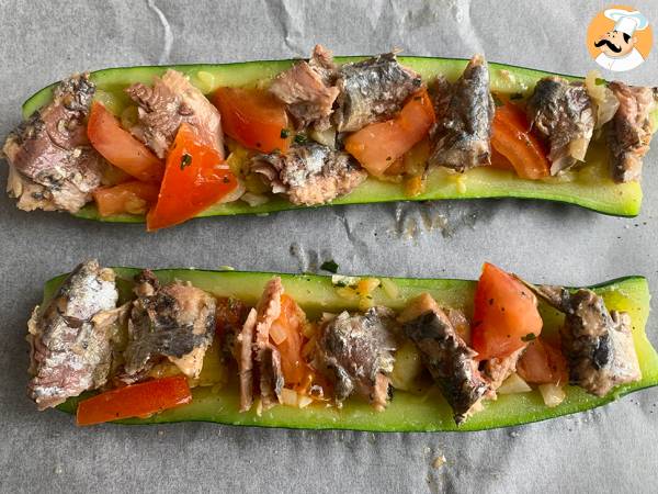 Hur gör man zucchini fyllda med sardiner? - Beredning steg 3