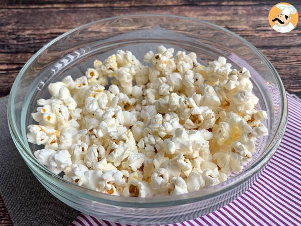 Oljefria popcorn för mikrovågsugn - Beredning steg 3