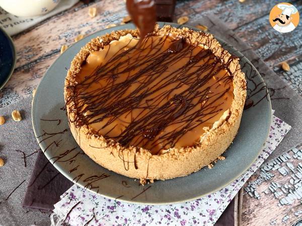 Extra god cheesecake i Snickers-stil - Beredning steg 8