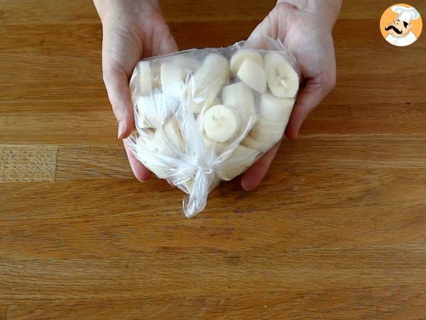 Vegansk bananglass superenkel att göra med kaksmak! Vegansk kakdeg - Beredning steg 1