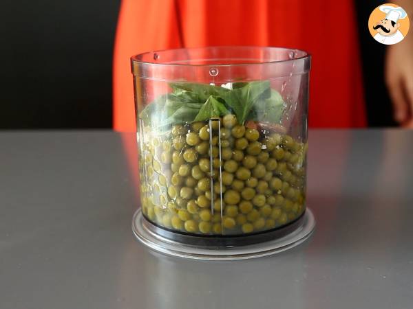 Ärtspasta: perfekt med krämig burrataost - Beredning steg 1