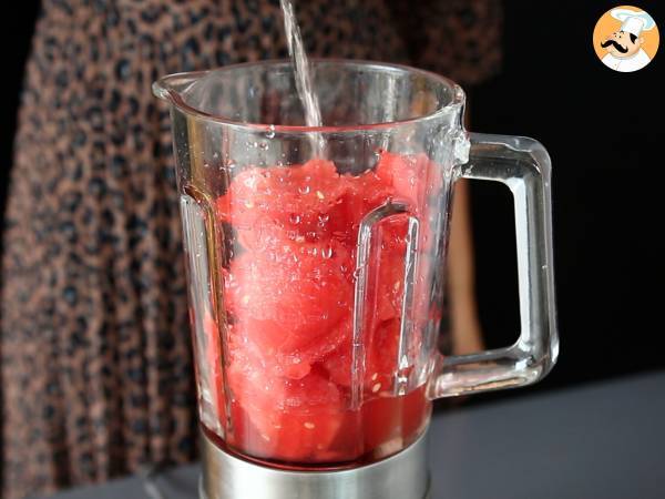 Vattenmelonfrosé: den superuppfriskande granitacocktailen med rosé! - Beredning steg 3