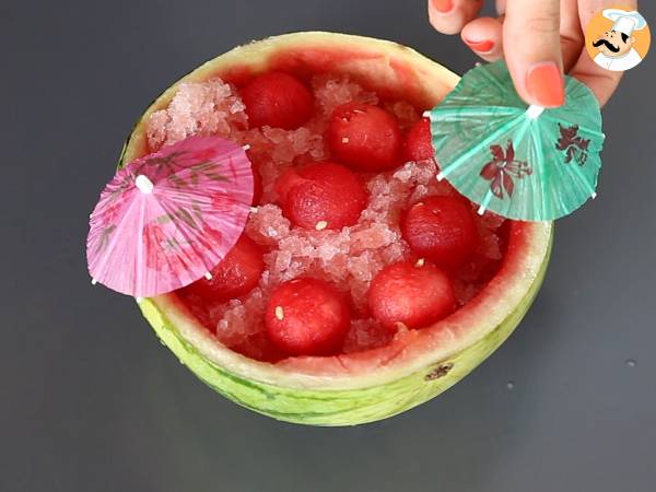 Vattenmelonfrosé: den superuppfriskande granitacocktailen med rosé! - Beredning steg 5