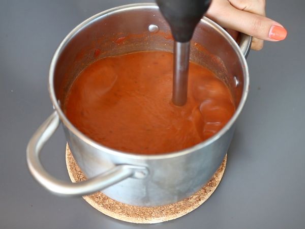 Tomatsoppa - Beredning steg 6