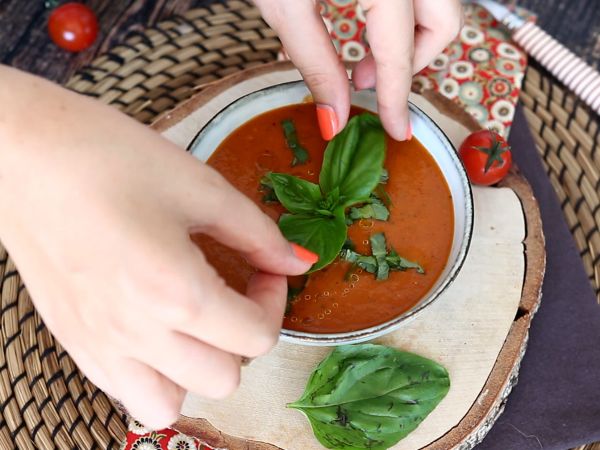 Tomatsoppa - Beredning steg 7