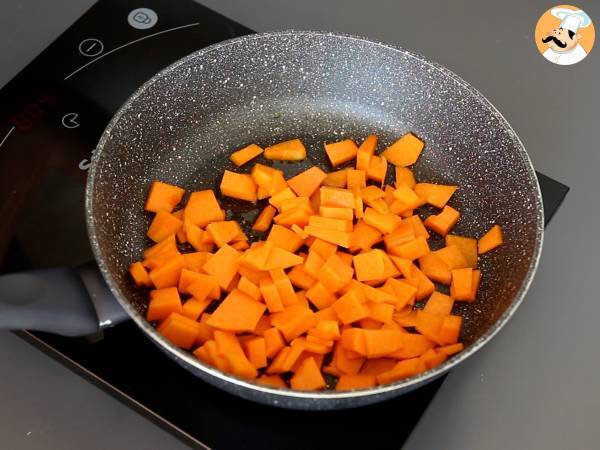 Pumpasås med ricotta, perfekt för att komplettera pasta eller fylla ravioli! - Beredning steg 1