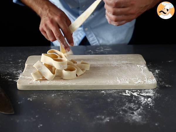Hemlagad äggpappardelle: receptet förklaras steg för steg - Beredning steg 7