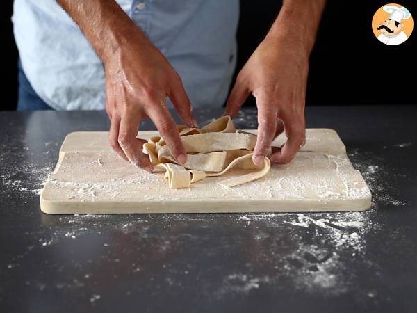 Hemlagad äggpappardelle: receptet förklaras steg för steg - Beredning steg 8