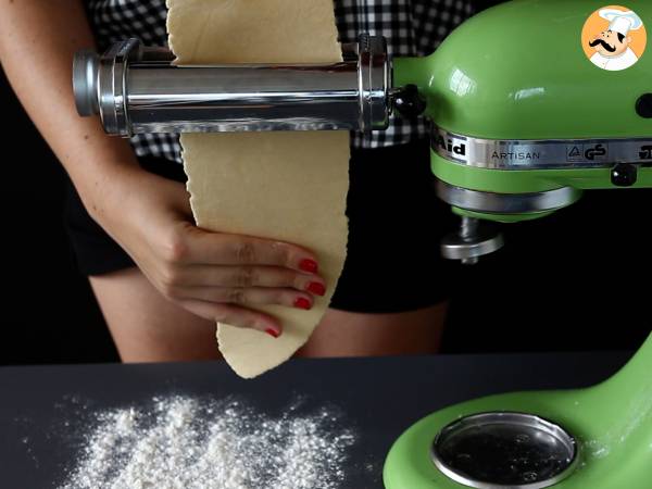 Caramelle, ravioli formade som godis med pumpa- och ricottafyllning - Beredning steg 7