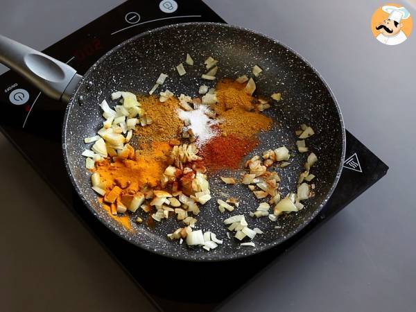 Kikärtscurry, det supergoda veganska receptet - Beredning steg 2