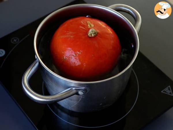 Höstlig Reblochon-fondue i en pumpa! - Beredning steg 1
