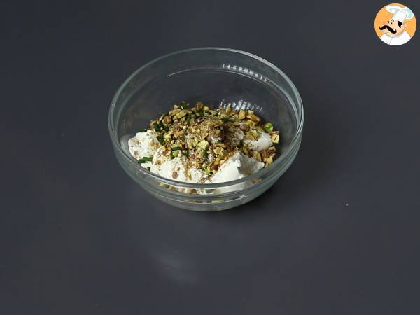Laxrulle med ricotta och pistagenötter - Beredning steg 2