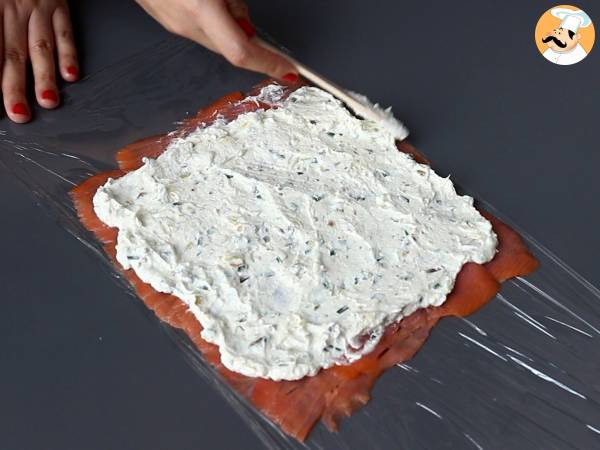 Laxrulle med ricotta och pistagenötter - Beredning steg 4