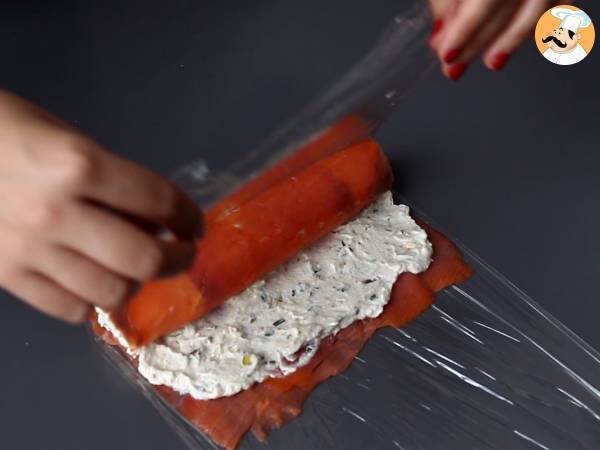Laxrulle med ricotta och pistagenötter - Beredning steg 5