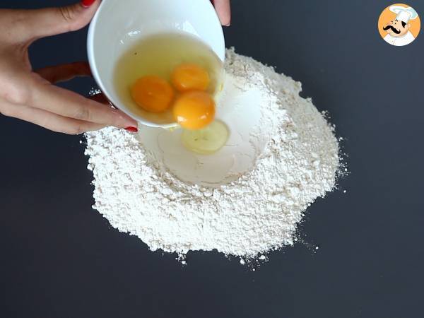 Tagliolini: steg-för-steg-guide för att göra dem hemma - Beredning steg 1