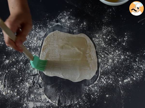 Kinesiska pannkakor med salladslök - Scallionpannkakor - Beredning steg 2
