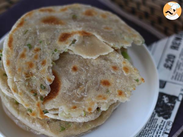 Kinesiska pannkakor med salladslök - Scallionpannkakor - Beredning steg 6