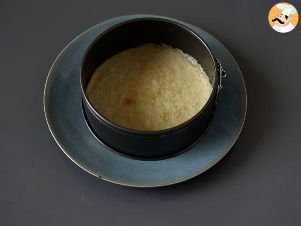 Tiramisu-liknande pannkakstårta med kaffe och kakao - Beredning steg 4