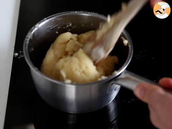 Skålformade bakade churros med generös topping - Beredning steg 2
