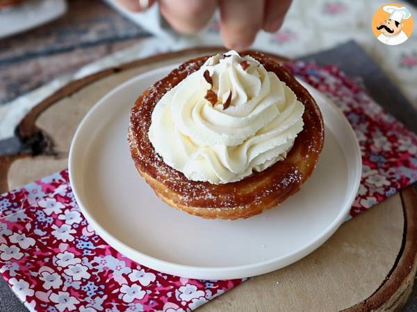 Skålformade bakade churros med generös topping - Beredning steg 8