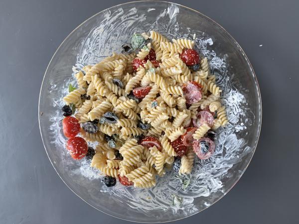 Krämig kall pasta, klar på mindre än 10 minuter! - Beredning steg 2