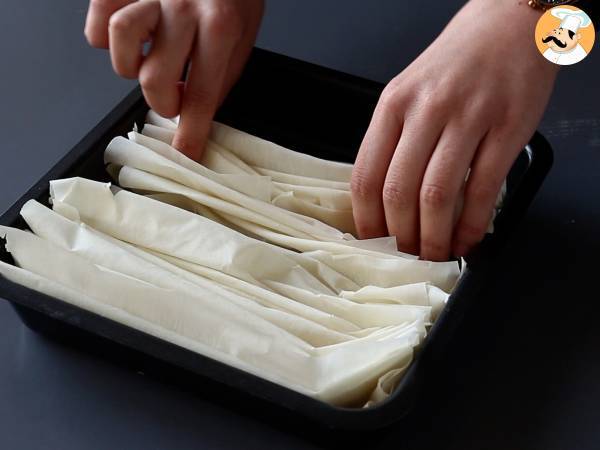 Crinkle cake, den superkrispiga kakan som är lätt att göra - Laz Borek turc lätt - Beredning steg 2