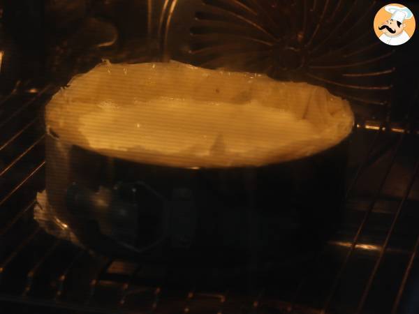 Baklava-liknande cheesecake med pistage, krispig och smältande - Beredning steg 7