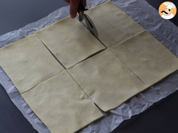 Bakverk med sparris, skinka och smältost - Beredning steg 3