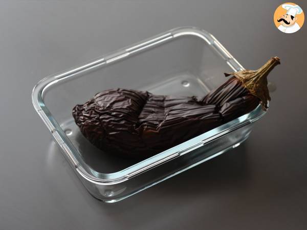 Baba ganoush, den läckra libanesiska aubergineröran - Beredning steg 3