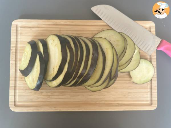 Pasta Siciliana med aubergine, den enkla och lätta versionen - Pasta alla Norma - Beredning steg 1